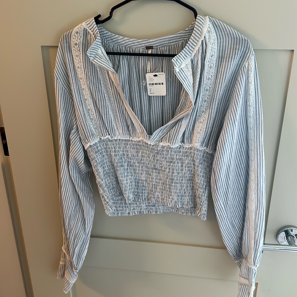 Free people blue top